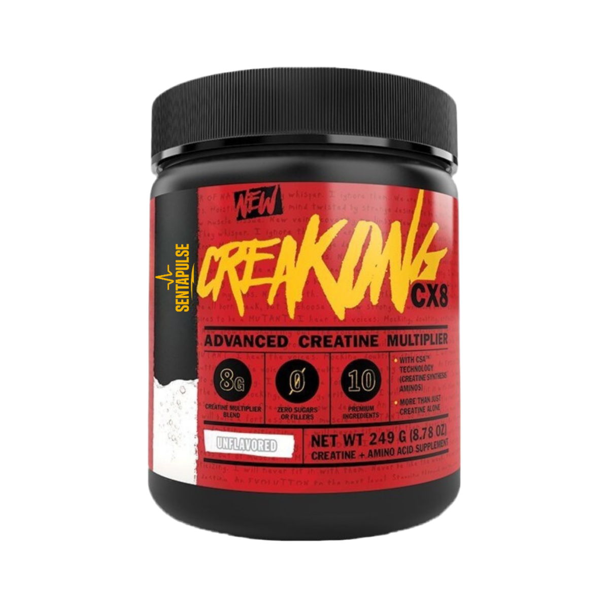 Creakong CX8 – complexe de créatines (monohydrate, malate, chélate) pour prise de force, volume musculaire et performance sportive
