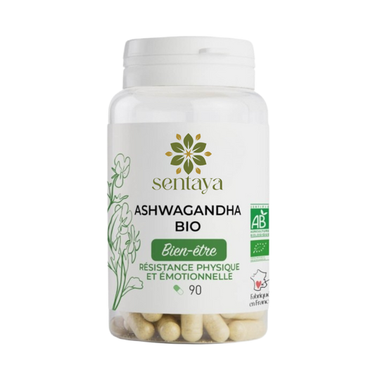 Plante adaptogène bio pour réduire le stress, favoriser le calme et renforcer l’énergie mentale. 100 % naturel, sans accoutumance