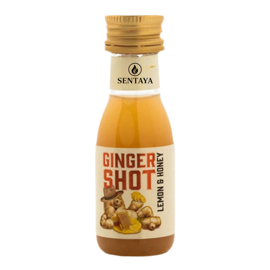 Shot de gingembre citron miel 100ml Sentaya pour booster l’énergie et renforcer les défenses naturelles
