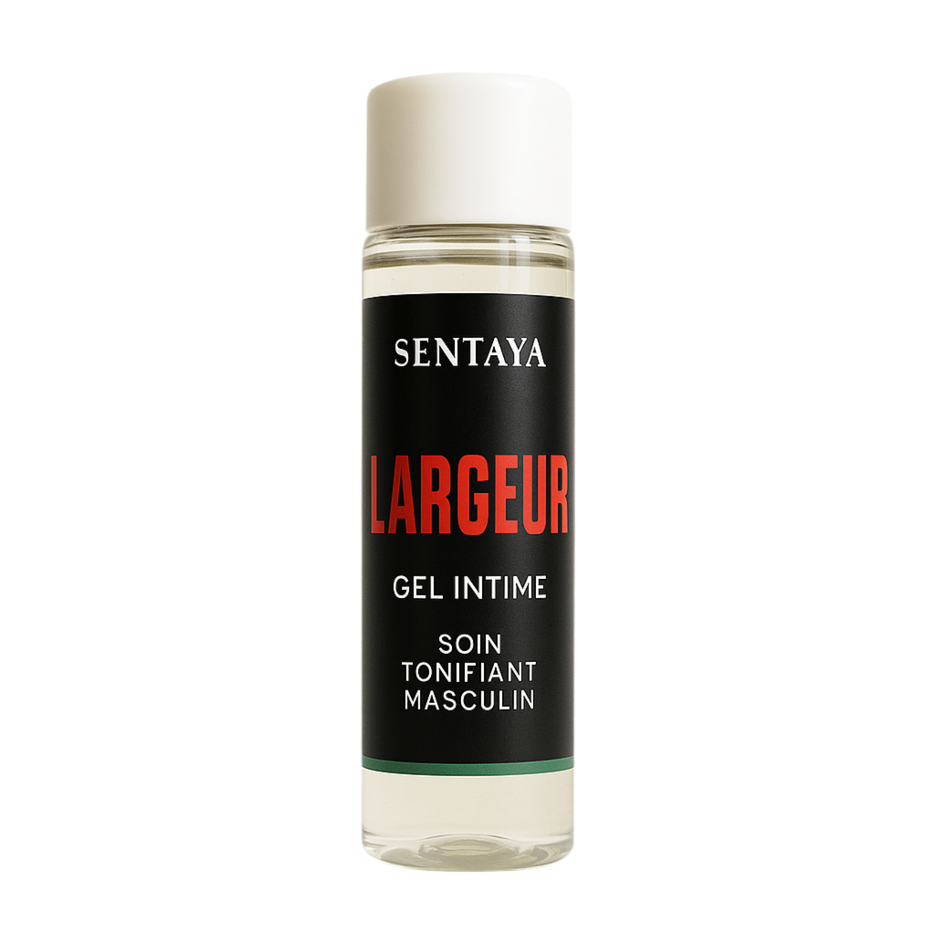 GEL LARGEUR, soin naturel pour homme, conçu pour hydrater, tonifier et renforcer la zone intime avec un effet volume progressif