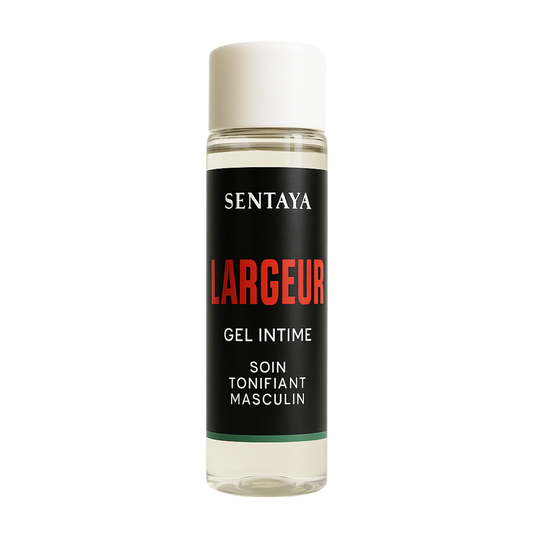 GEL LARGEUR, soin naturel pour homme, conçu pour hydrater, tonifier et renforcer la zone intime avec un effet volume progressif